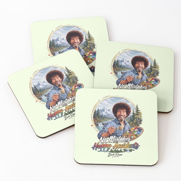 Item preview, Bob Ross No Mistakes Just Happy Accidents  designed and sold by Karamram Studio.