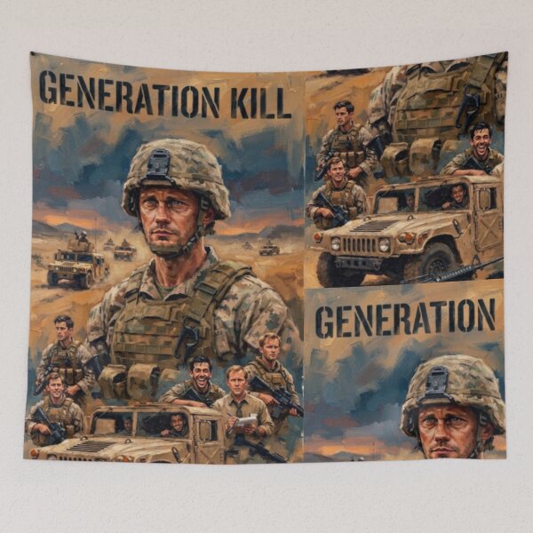 Item preview, Generation Kill War Drama Fine Art Tribute designed and sold by Art's Diner.