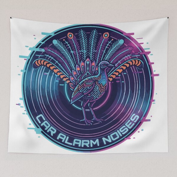 Item preview, Car Alarm Noises Superb Lyrebird Glitch Art designed and sold by Arc2020.