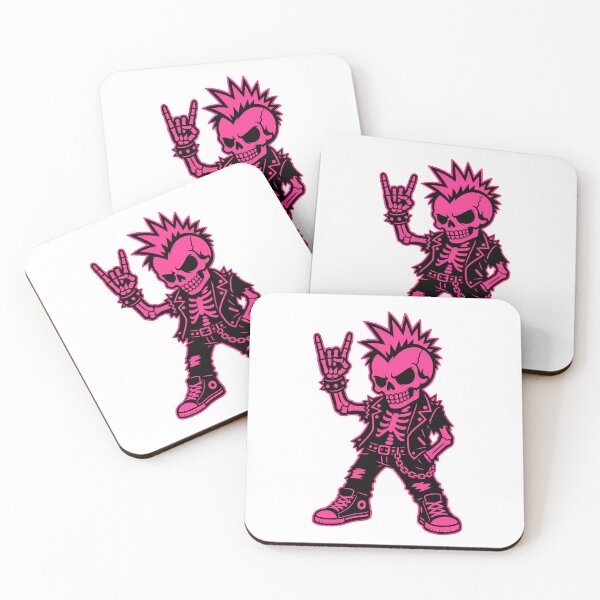 Item preview, Pink Skeleton Rock On Music Style designed and sold by Simon-art-land.
