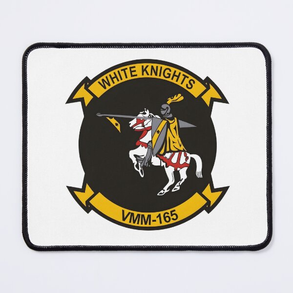 Item preview, US Marine Corps VMM-165 White Knights Squadron Patch designed and sold by CharlieDesings.