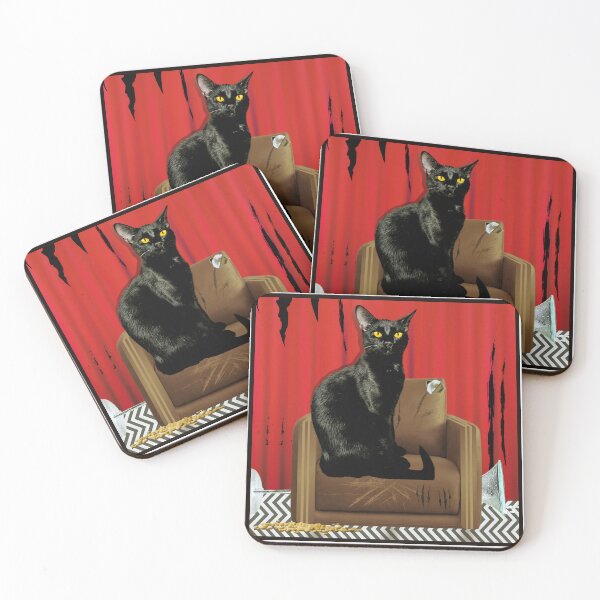 Item preview, Twin Peaks Black Cat Red Room Destruction designed and sold by pulse_retail.