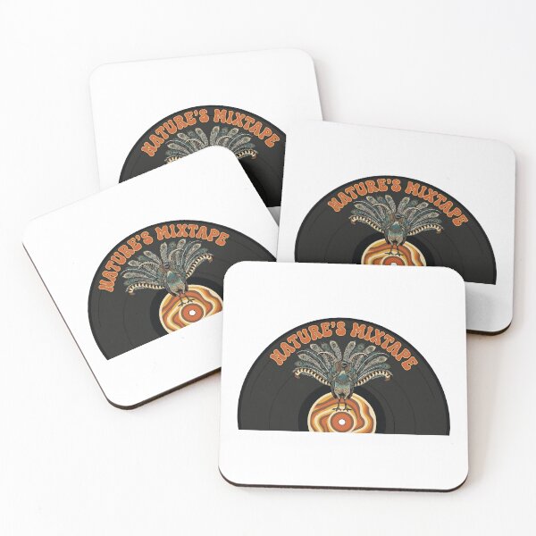 Item preview, Natures Mixtape Superb Lyrebird Retro Vinyl Meme designed and sold by Arc2020.