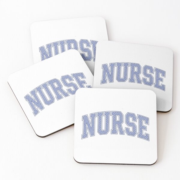 Item preview, Nurse Varsity Lettering Blue Polka Dot Retro College Arch designed and sold by raedattia.