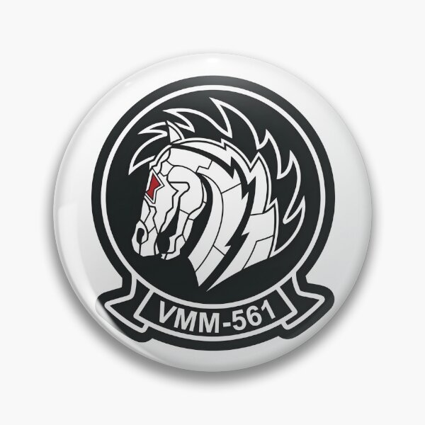 Item preview, US Marine Corps VMM-561 Pale Riders Squadron Patch designed and sold by CharlieDesings.
