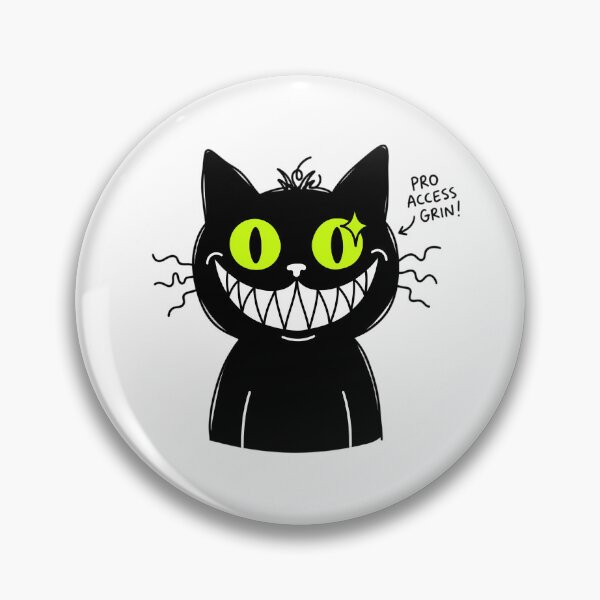 Item preview, Funny Evil Black Cat Creepy Cute Smile Void Cat Doodle Illustration designed and sold by crazyhome.