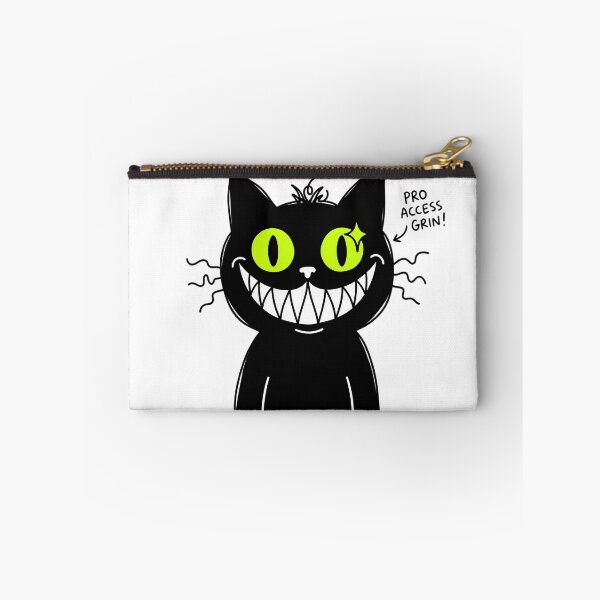 Item preview, Funny Evil Black Cat Creepy Cute Smile Void Cat Doodle Illustration designed and sold by crazyhome.