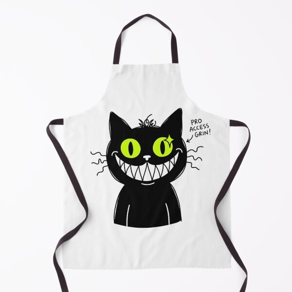 Item preview, Funny Evil Black Cat Creepy Cute Smile Void Cat Doodle Illustration designed and sold by crazyhome.