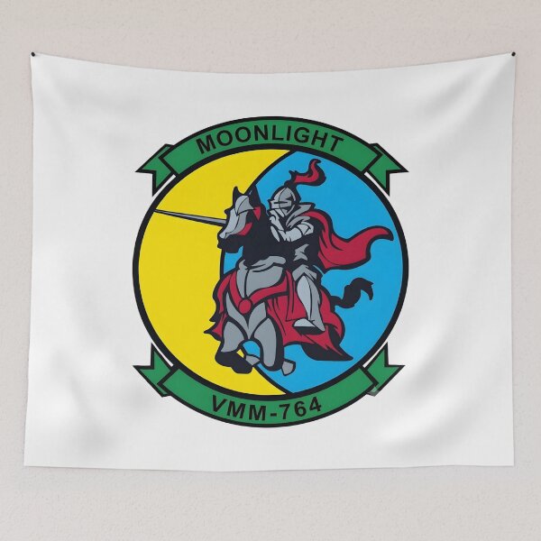 Item preview, US Marine Corps VMM-764 Moonlight Squadron Patch designed and sold by CharlieDesings.
