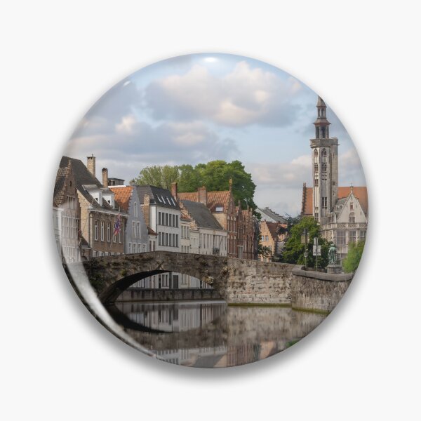 Item preview, Bruges, Belgium - Scenic Spiegelrei Canal View designed and sold by jrtwynam.