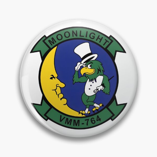 Item preview, US Marine Corps VMM-764 Moonlight Dapper Bird Patch designed and sold by CharlieDesings.