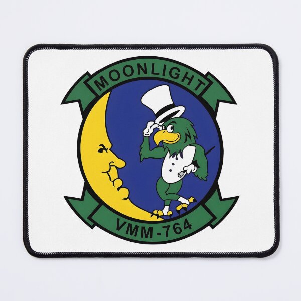 Item preview, US Marine Corps VMM-764 Moonlight Dapper Bird Patch designed and sold by CharlieDesings.