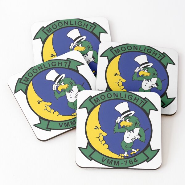 Item preview, US Marine Corps VMM-764 Moonlight Dapper Bird Patch designed and sold by CharlieDesings.