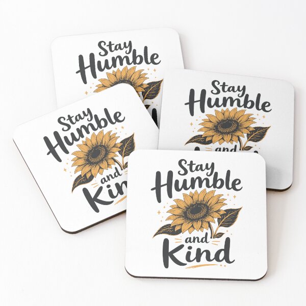 Item preview, Stay Humble and Kind Sunflower Vintage Inspirational Quote T-Shirt designed and sold by DavidTeeStudio.