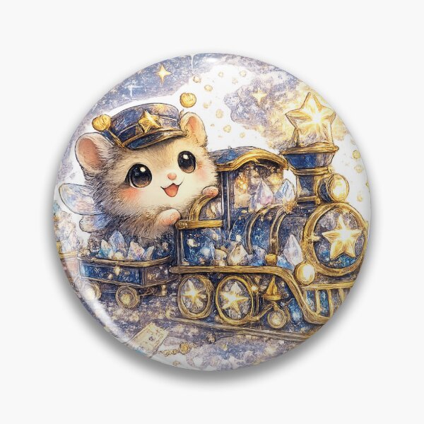 Item preview, Starlight Train Hamster Sticker designed and sold by blossomfun.