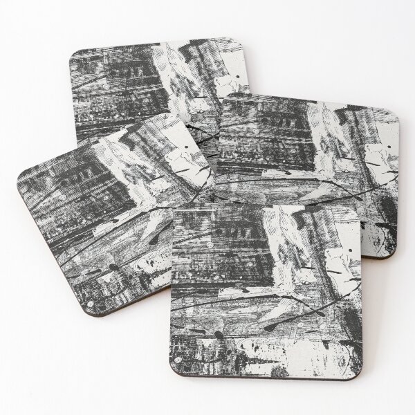 Item preview, Abstract Corners in Black and White designed and sold by tomorrowsart.