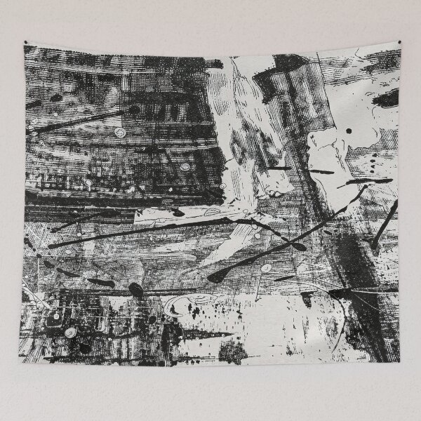 Item preview, Abstract Corners in Black and White designed and sold by tomorrowsart.