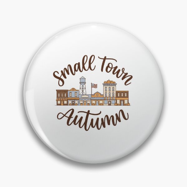 Item preview, Small Town Autumn Cute Fall Main Street Pumpkin Season T-Shirt designed and sold by StickerNestYou.