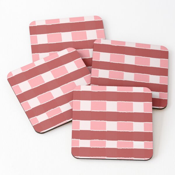 Item preview, Pink and red simple plaid pattern designed and sold by OndewByMaria.