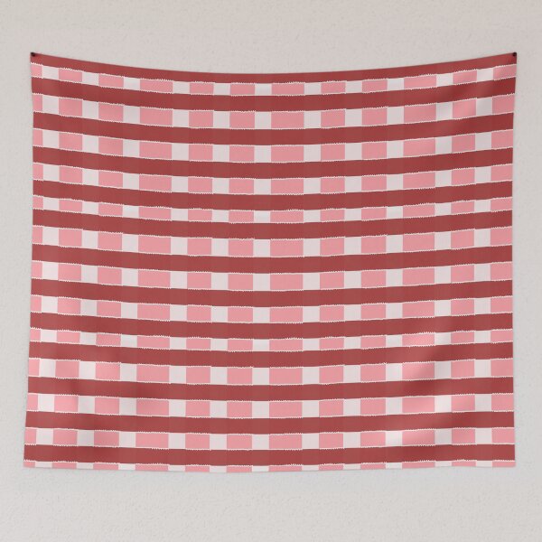 Item preview, Pink and red simple plaid pattern designed and sold by OndewByMaria.
