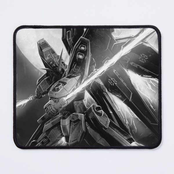 Item preview, black white Strike Freedom Gundam Seed Destiny digital art designed and sold by sabartgunpla.