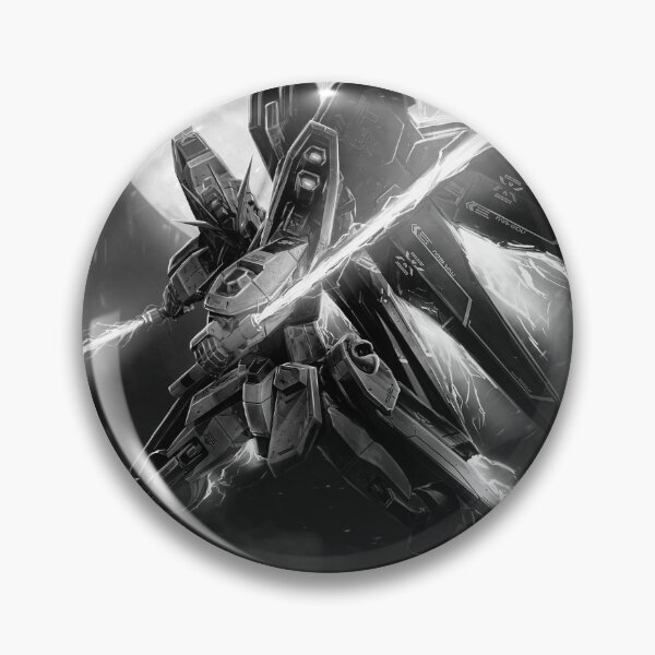 Item preview, black white Strike Freedom Gundam Seed Destiny digital art  designed and sold by sabartgunpla.