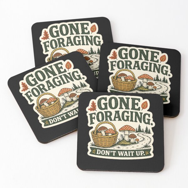 Item preview, Vintage Mushroom Foraging Adventure Illustration designed and sold by OddHobbyClub.