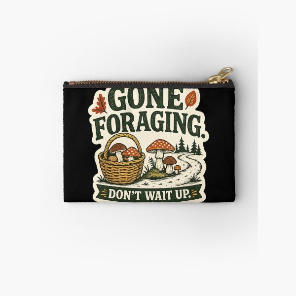 Item preview, Vintage Mushroom Foraging Adventure Illustration designed and sold by OddHobbyClub.