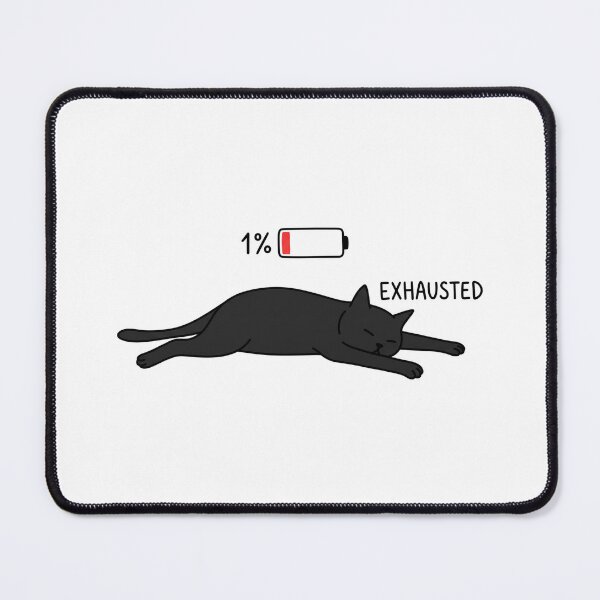 Item preview, Social Battery 1% Cat Funny Introvert Low Energy Meme Sticker designed and sold by crazyhome.