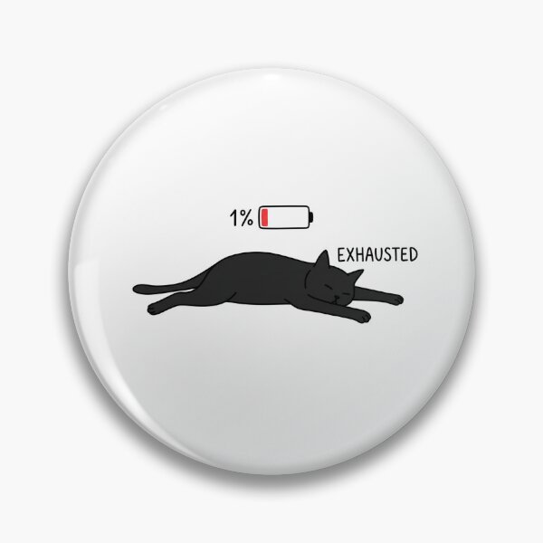 Item preview, Social Battery 1% Cat Funny Introvert Low Energy Meme Sticker designed and sold by crazyhome.