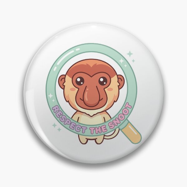 Item preview, Respect The Snoot Kawaii Proboscis Monkey designed and sold by Arc2020.