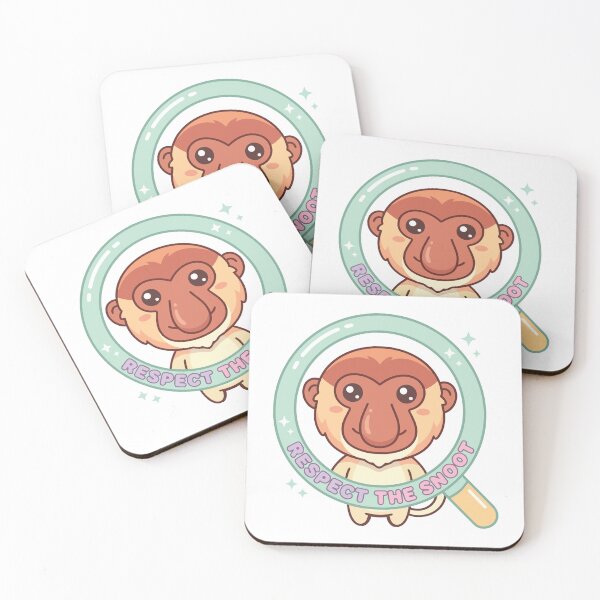 Item preview, Respect The Snoot Kawaii Proboscis Monkey designed and sold by Arc2020.