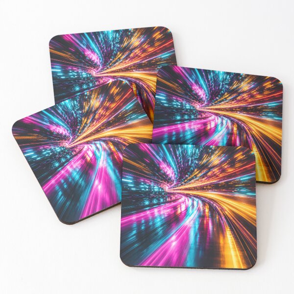 Item preview, Cyberpunk Neon Warp Drive designed and sold by DDFolio.