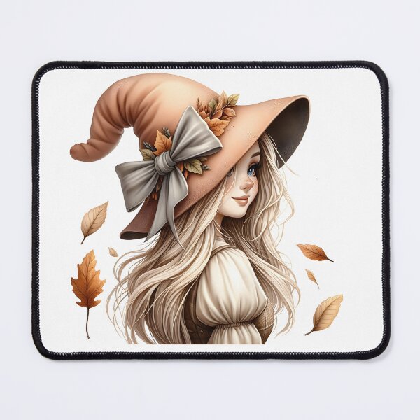 Item preview, Autumn Witch Girl - Cottagecore Fall Aesthetics Illustration designed and sold by Lorraine Cozy Corner.