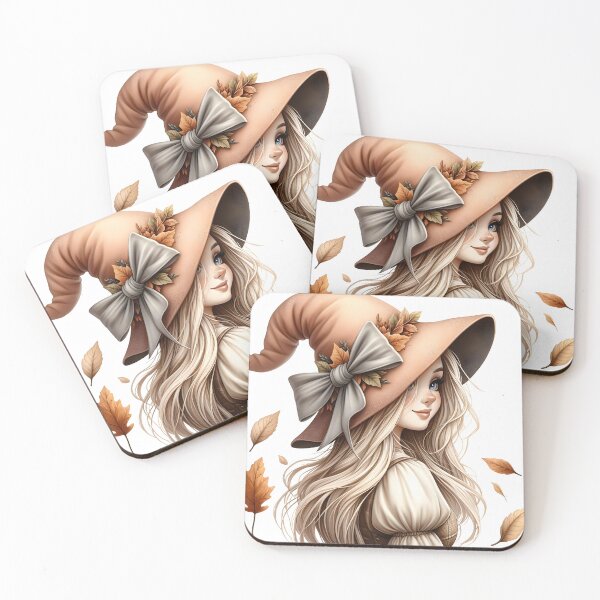 Item preview, Autumn Witch Girl - Cottagecore Fall Aesthetics Illustration designed and sold by Lorraine Cozy Corner.