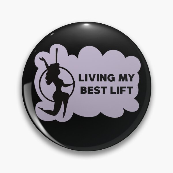 Item preview, Living My Best Lift | Funny Aerial Hoop Silhouette  designed and sold by Becky-Poppins.
