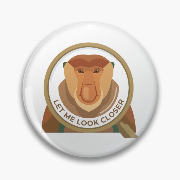 Item preview, Let Me Look Closer Minimalist Proboscis Monkey designed and sold by Arc2020.
