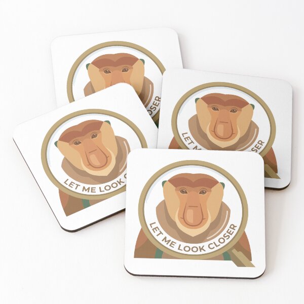 Item preview, Let Me Look Closer Minimalist Proboscis Monkey designed and sold by Arc2020.
