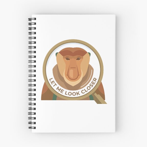Item preview, Let Me Look Closer Minimalist Proboscis Monkey designed and sold by Arc2020.