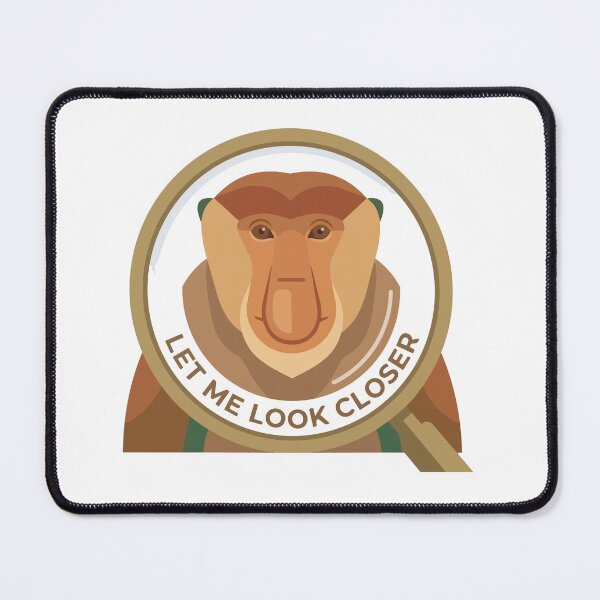 Item preview, Let Me Look Closer Minimalist Proboscis Monkey designed and sold by Arc2020.
