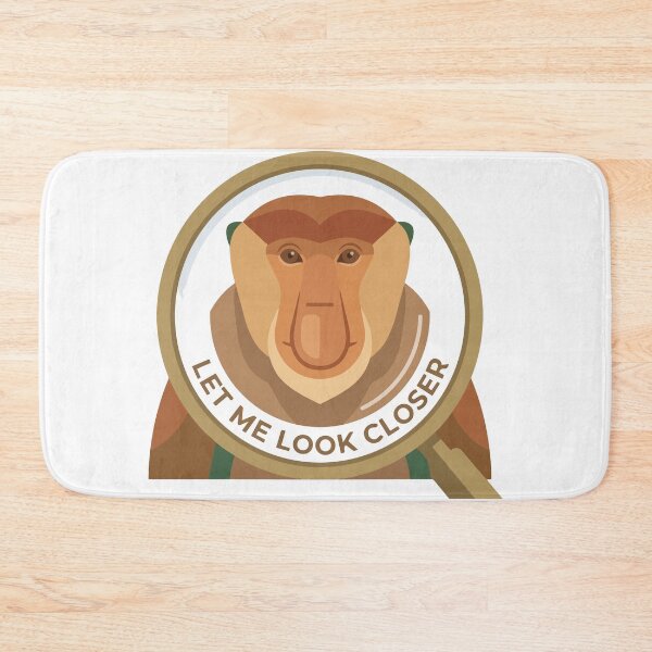 Item preview, Let Me Look Closer Minimalist Proboscis Monkey designed and sold by Arc2020.