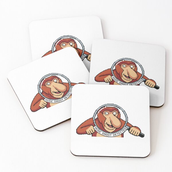 Item preview, Huge Snoot Detected Pixel Art Proboscis Monkey designed and sold by Arc2020.