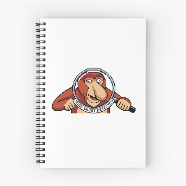 Item preview, Huge Snoot Detected Pixel Art Proboscis Monkey designed and sold by Arc2020.