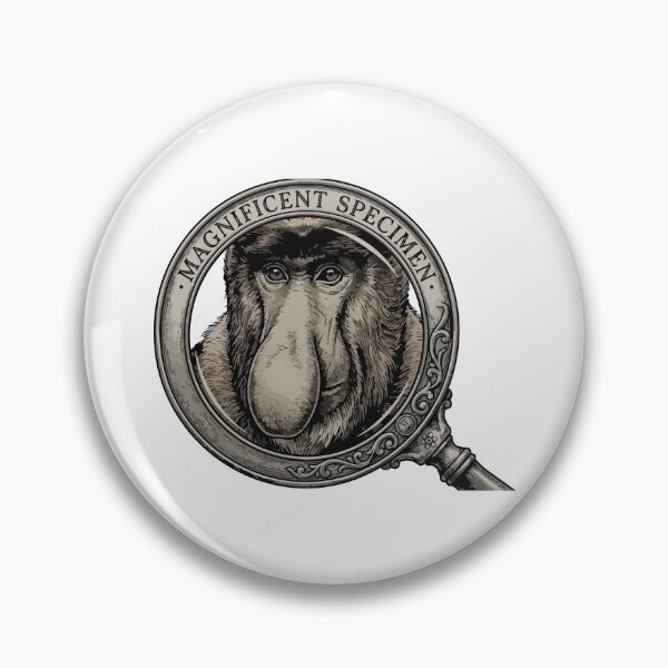 Item preview, Magnificent Specimen Vintage Proboscis Monkey Art designed and sold by Arc2020.