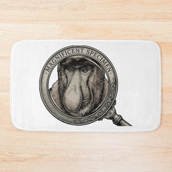 Item preview, Magnificent Specimen Vintage Proboscis Monkey Art designed and sold by Arc2020.
