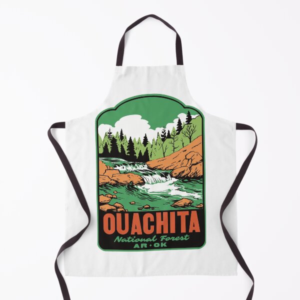 Item preview, Little Missouri Falls Ouachita National Forest Retro Poster designed and sold by HalpinDesign.