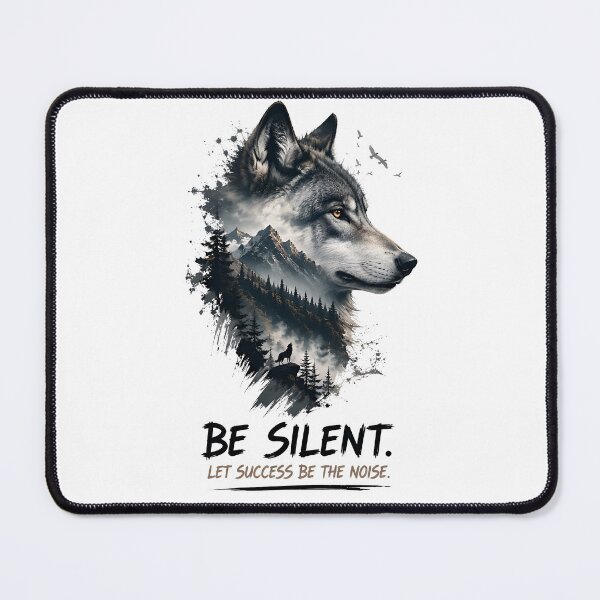 Item preview, Wolf Motivation Mountain Nature Design designed and sold by Amr Siam.