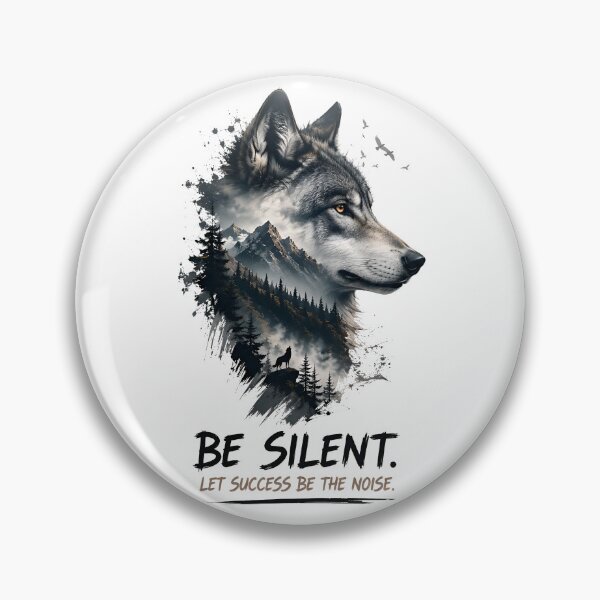 Item preview, Wolf Motivation Mountain Nature Design designed and sold by Amr Siam.