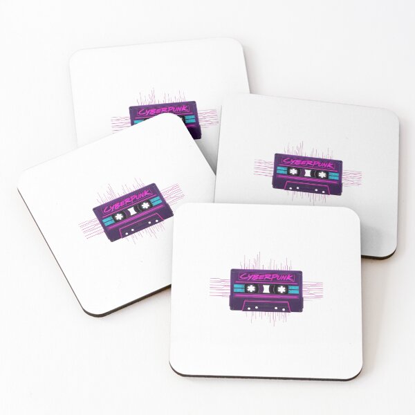 Item preview, Cyberpunk Retro Cassette Tape Synthwave Neon Circuit Art designed and sold by ByKayaPrints.