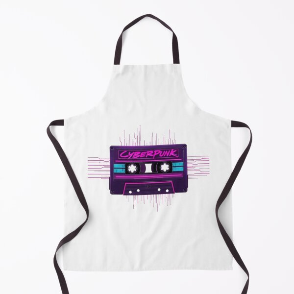 Item preview, Cyberpunk Retro Cassette Tape Synthwave Neon Circuit Art designed and sold by ByKayaPrints.